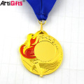 Medal manufacturer customized marathon medal souvenir with ribbon